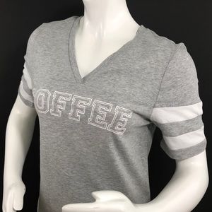 REBELLIOUS ONE | Coffee V-Neck Tee
